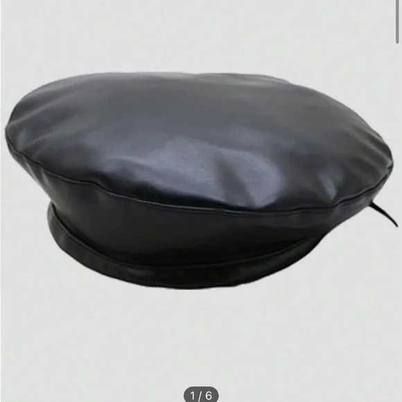 Women’s Pu Beret - Picture 3 of 6